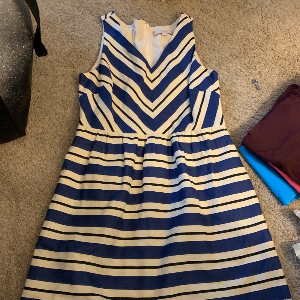 LOFT striped dress in great condition!